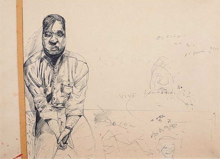 Stéphane Mandelbaum Portrait de Francis Bacon Centre Pompidou