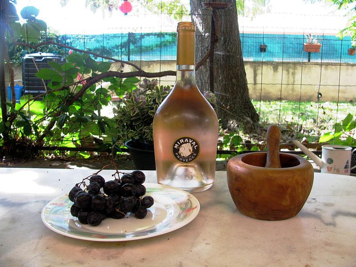 Vin rosé domaine Miraval