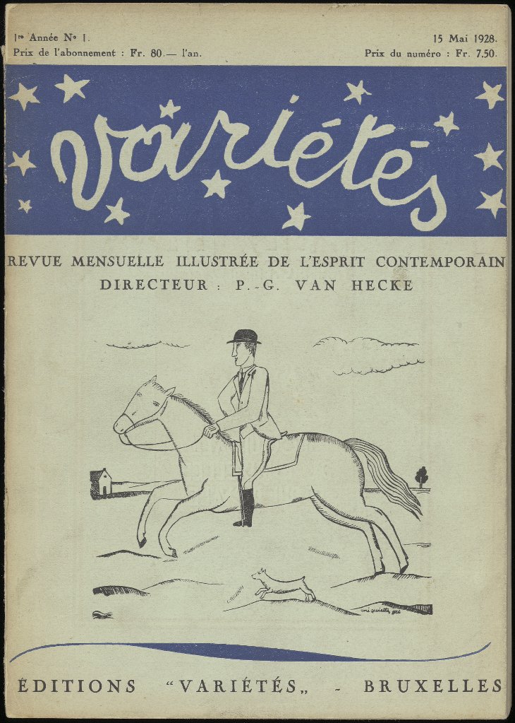 Couverture revue Variétés 1928