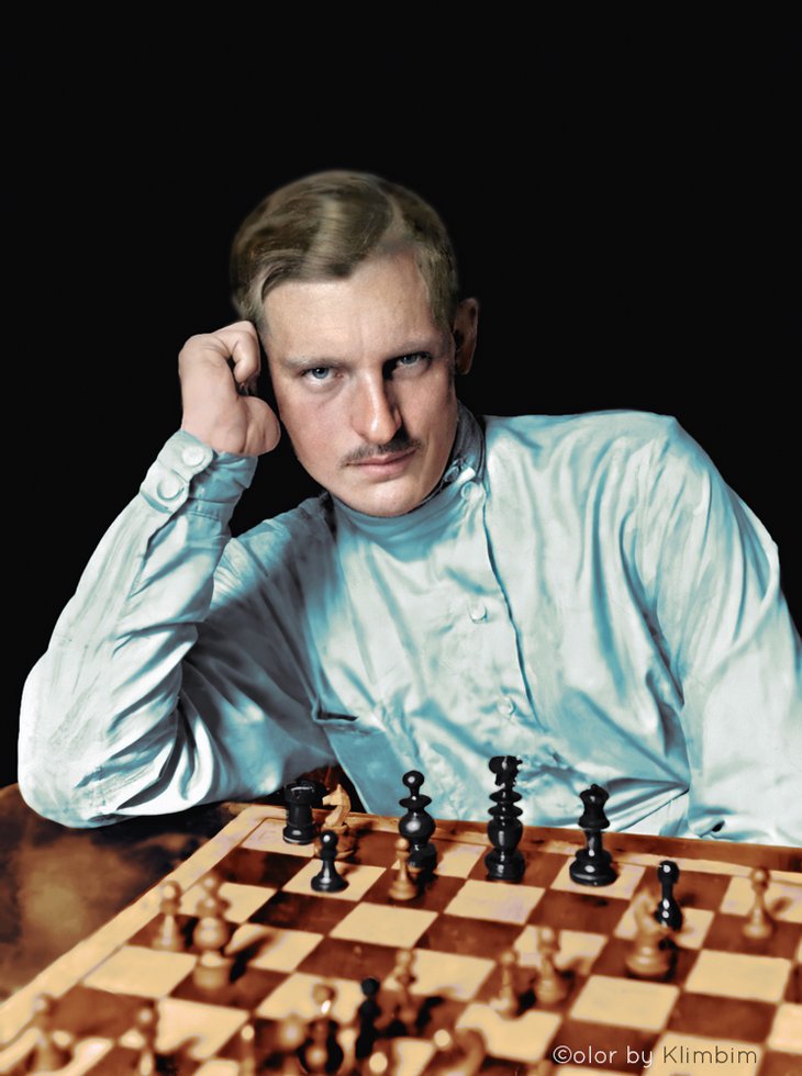 Alexander Alekhine photo couleur