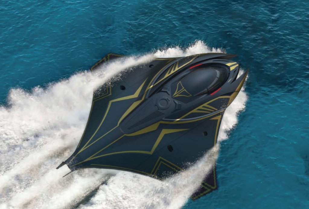 Prototype sous-marin raie manta